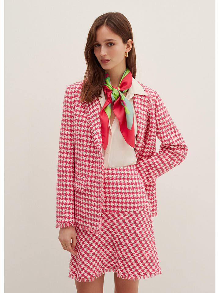 STEFANEL Spódnica w kolorze różowo-białym rozmiar: 38