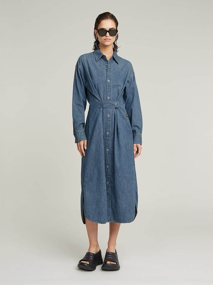 G-Star Sukienka dżinsowa w kolorze niebieskim rozmiar: S