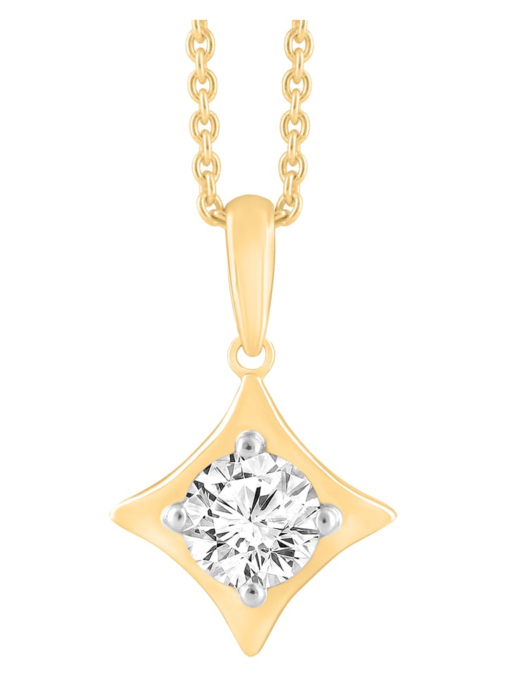 Diamonds lab grown Złota zawieszka z diamentem rozmiar: onesize