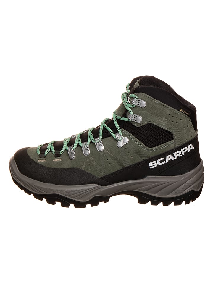SCARPA Skórzane botki trekkingowe "Boreas" w kolorze zielonym rozmiar: 38