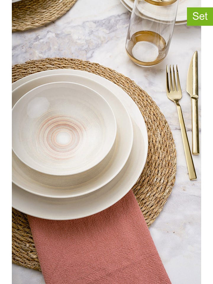 Hermia 24-częściowy zestaw w kolorze kremowym rozmiar: onesize