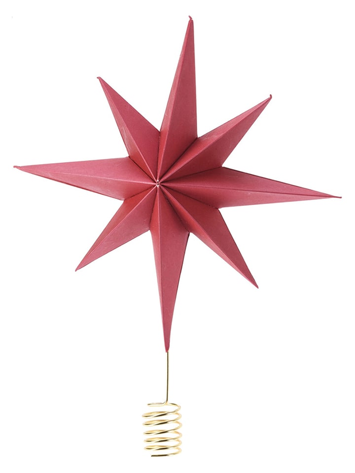 WellHome Czubek w kolorze czerwonym na choinkę - 23 x 30 x 9 cm rozmiar: onesize