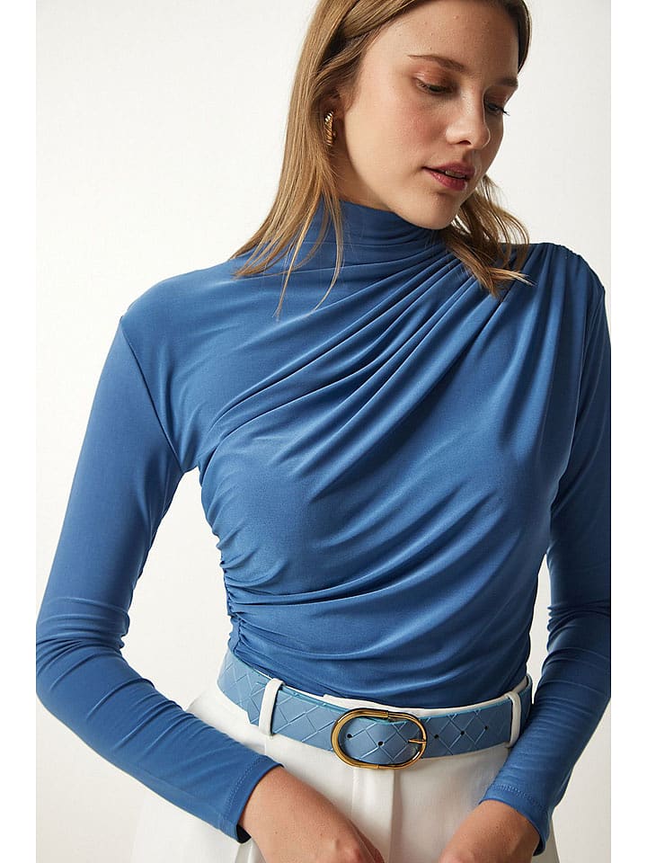 Happiness Istanbul Bluzka w kolorze niebieskim rozmiar: 36