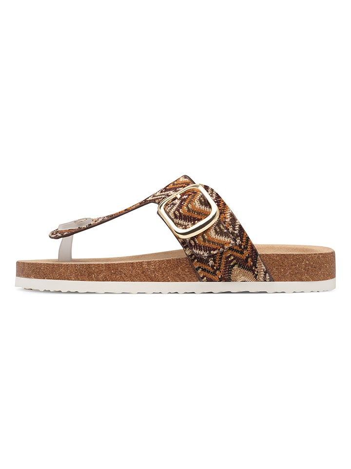 s.Oliver Japonki w kolorze jasnobrązowym rozmiar: 39