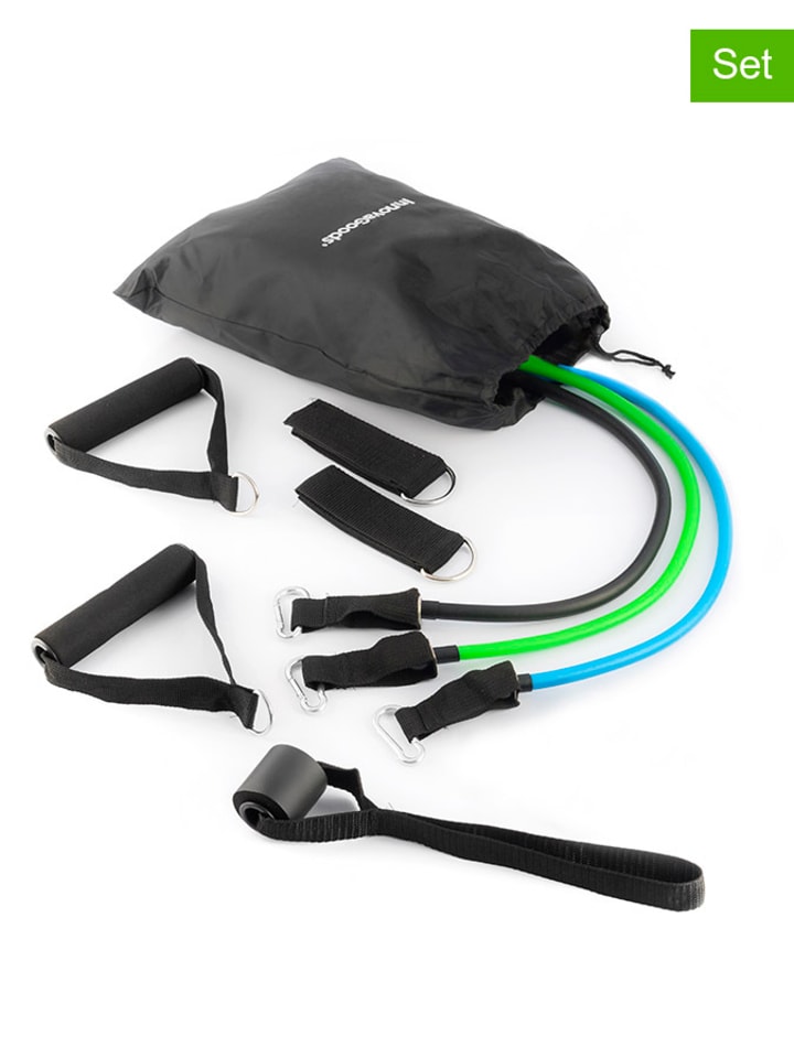 InnovaGoods 7-częściowy zestaw gum oporowych z akcesoriami rozmiar: onesize