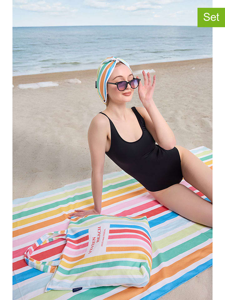 Samimi 3-częściowy zestaw plażowy ze wzorem rozmiar: onesize