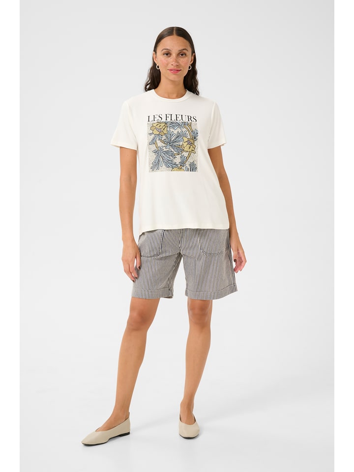 Kaffe Koszulka w kolorze kremowym rozmiar: L