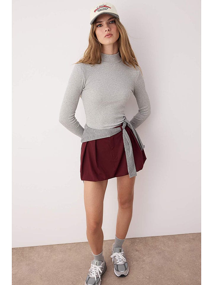 trendyol Koszulka w kolorze jasnoszarym rozmiar: M