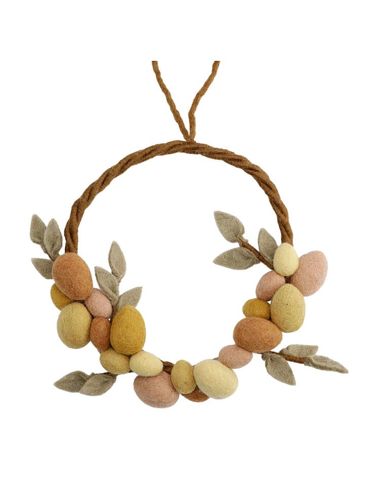 FILZLIG Wieniec wielkanocny w różnych kolorach - Ø 25 cm rozmiar: onesize