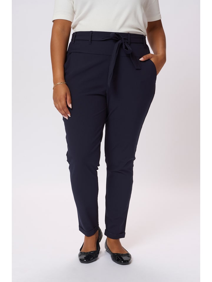 Kaffe Spodnie w kolorze granatowym rozmiar: 50