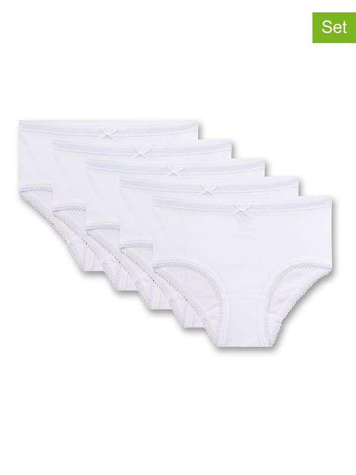 Sanetta Pełne majtki (5 par) w kolorze białym rozmiar: 128