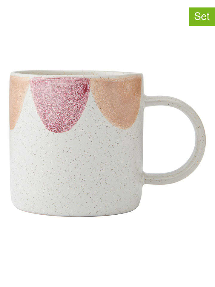 Mikasa Kubki (2 szt.) w kolorze jasnoróżowo-żółtym - 380 ml rozmiar: onesize