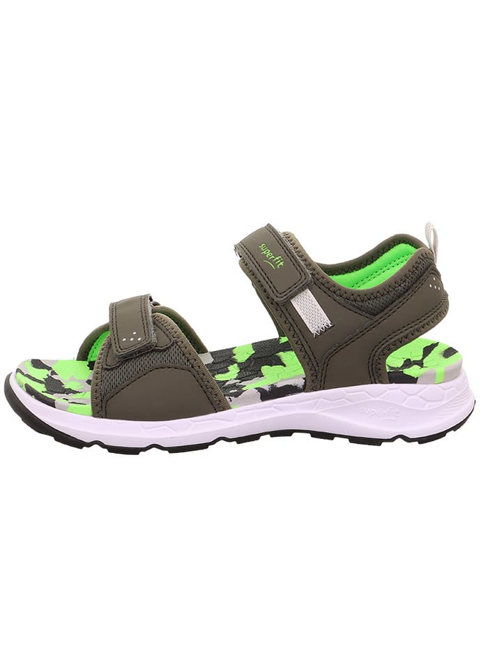 superfit Sandały "Criss cross" w kolorze zielono-oliwkowym rozmiar: 35