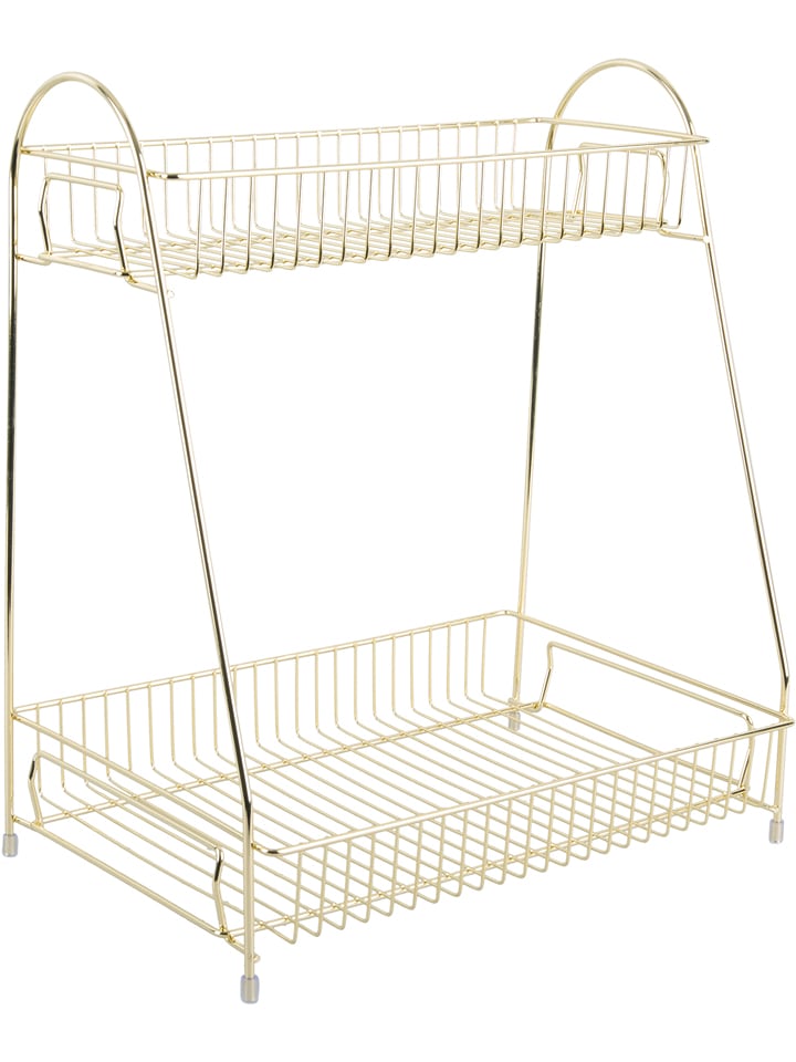 Present Time Regał kuchenny "Kitchen rack" w kolorze złotym - 30 x 35 x 20 cm rozmiar: onesize