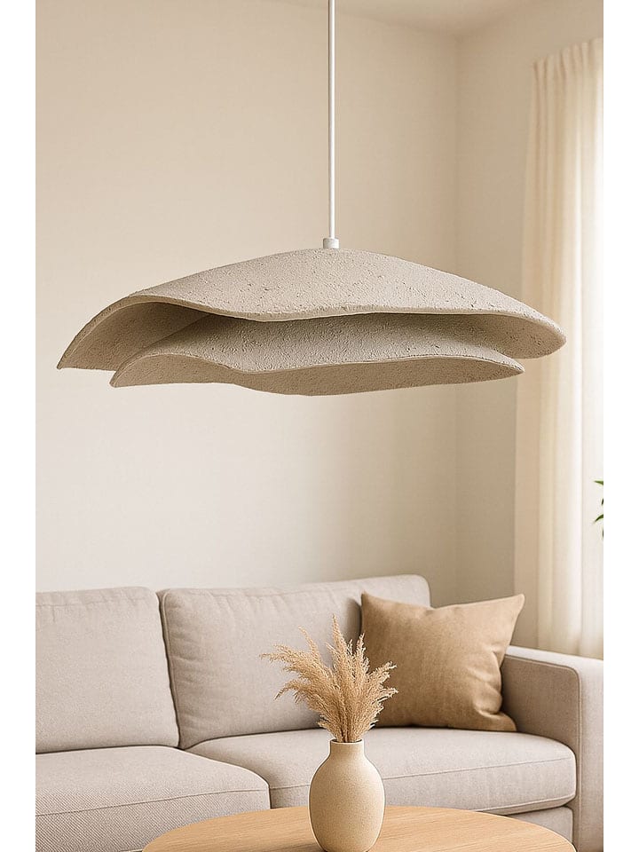Opviq Lampa wisząca w kolorze kremowym - wys. 65 x Ø 50 cm rozmiar: onesize