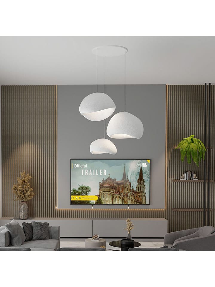 Opviq Lampa wisząca w kolorze białym - 85 x 120 cm rozmiar: onesize