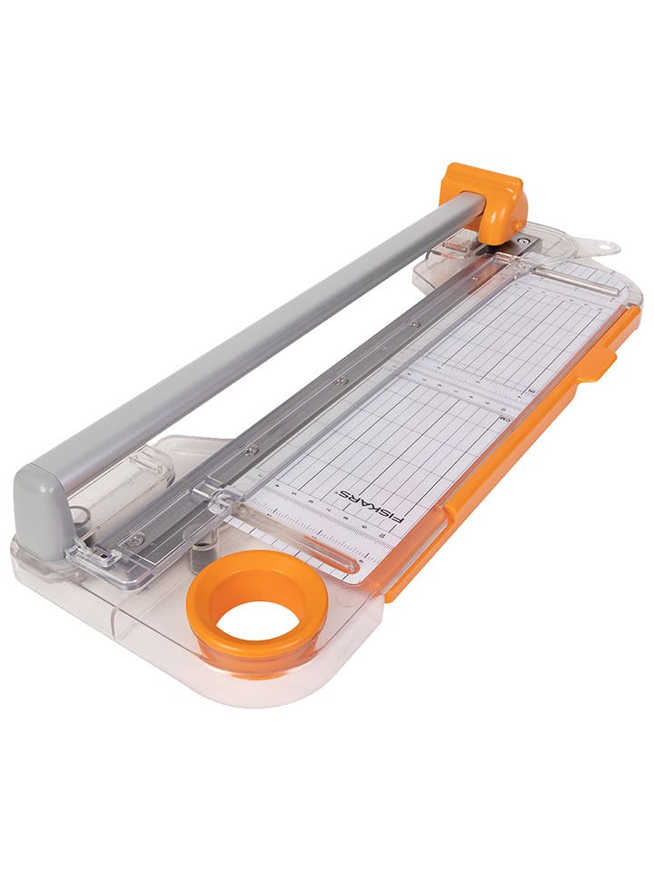 Fiskars Gilotyna w kolorze srebrno-biało-pomarańczowym do papieru - dł. 30 cm rozmiar: onesize