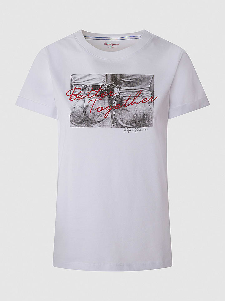 Pepe Jeans Koszulka w kolorze białym rozmiar: S