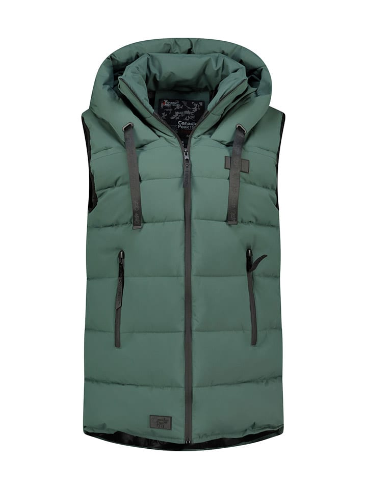 Canadian Peak Kamizelka pikowana "Dolbeak" w kolorze zielonym rozmiar: L