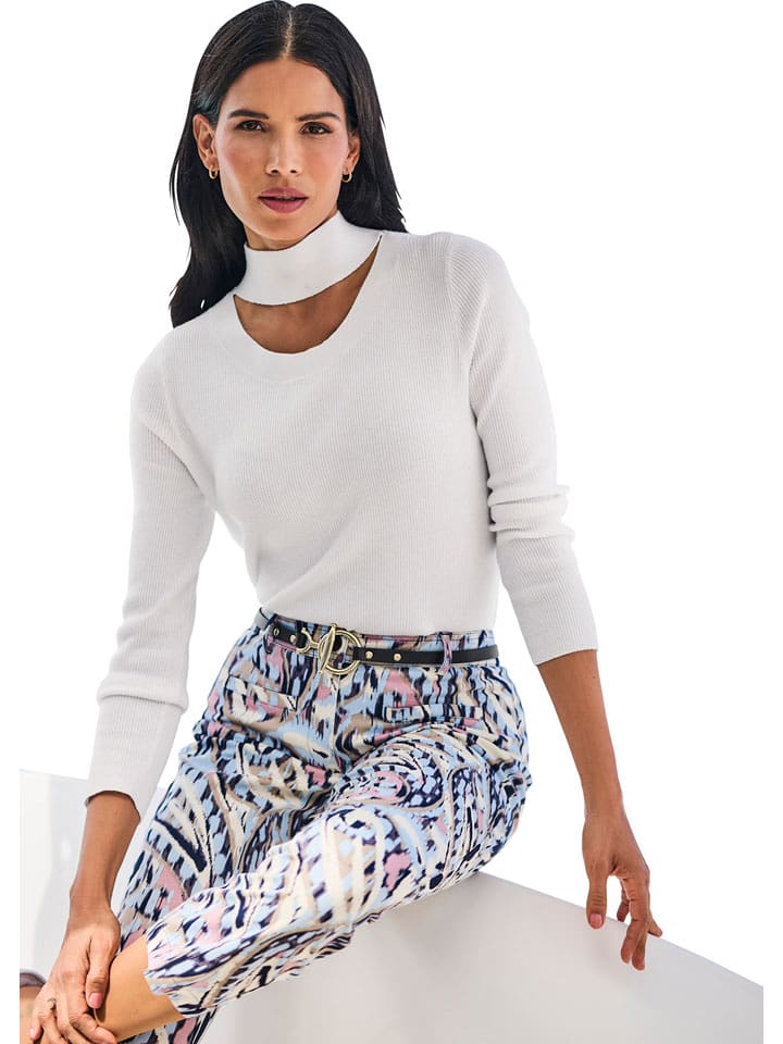 Heine Sweter w kolorze białym rozmiar: 44