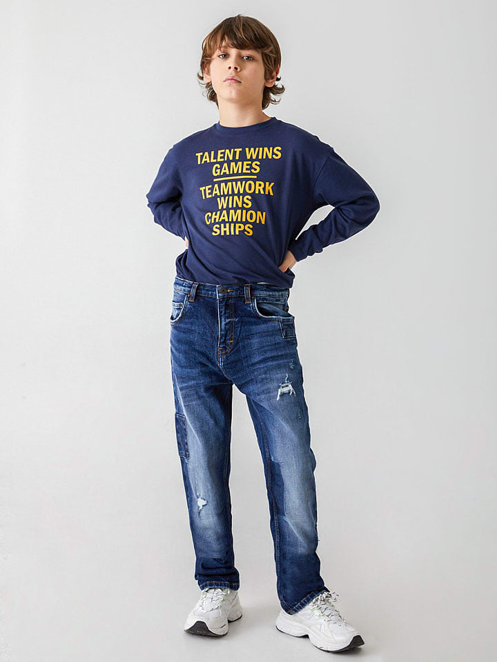 LTB Dżinsy "Frey X B" - Regular fit - w kolorze niebieskim rozmiar: 170