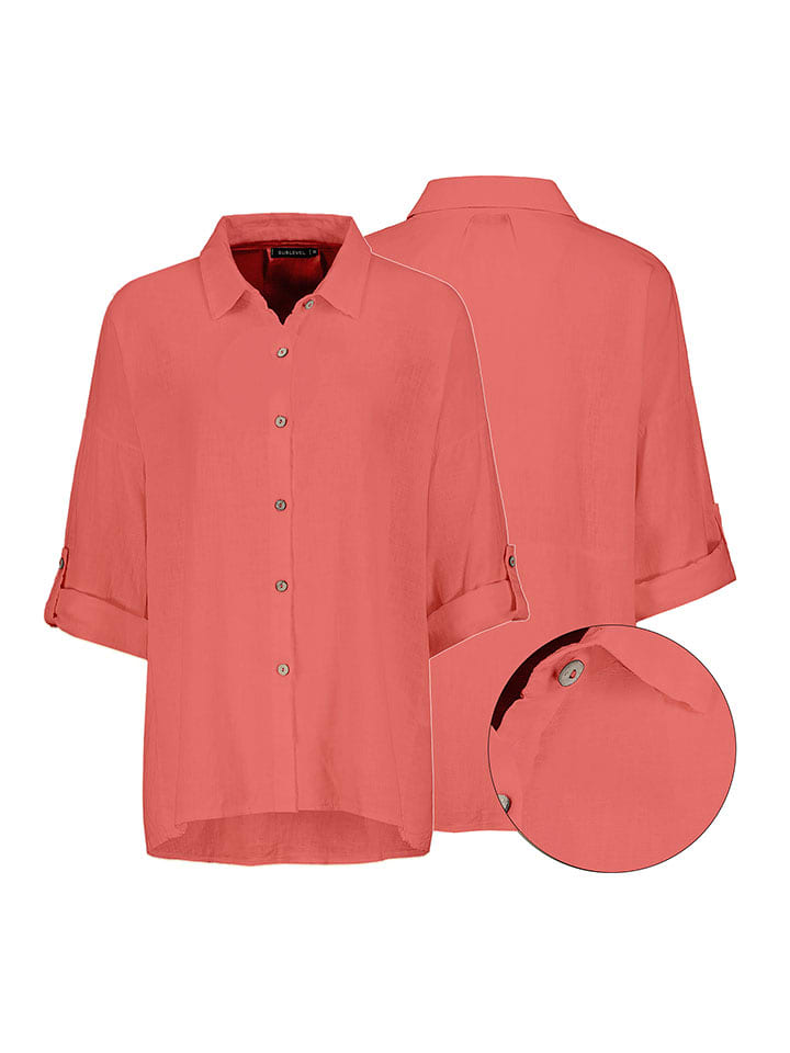 Eight2Nine Bluzka w kolorze czerwonym rozmiar: L/XL