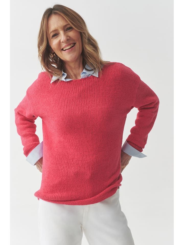 TATUUM Sweter "Alya" w kolorze koralowym rozmiar: XL