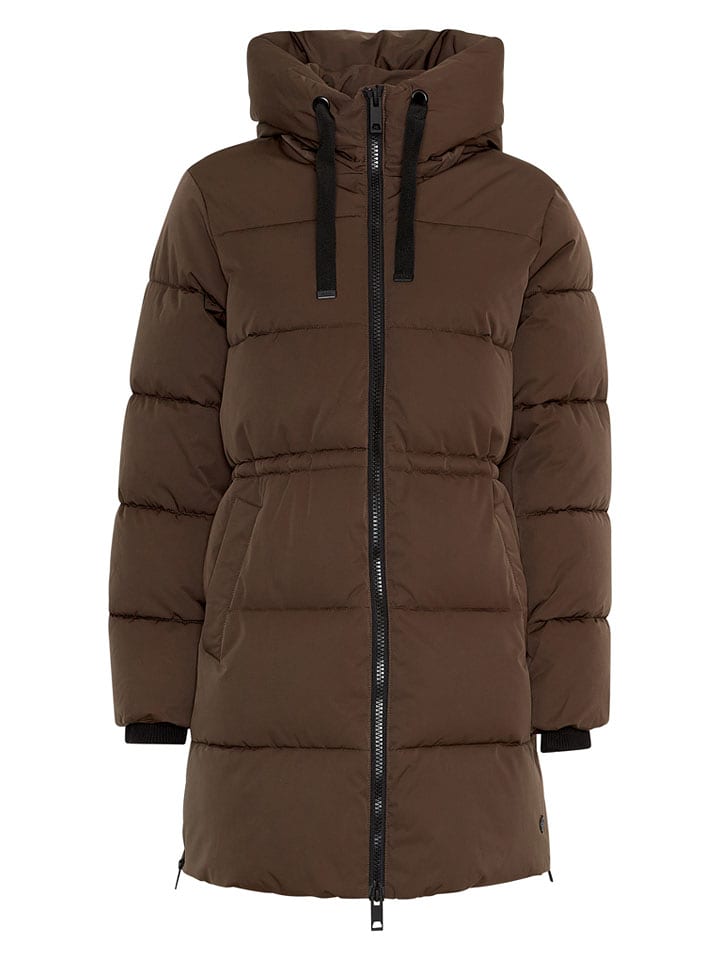 MOSS COPENHAGEN Płaszcz zimowy "Mola Pavinaria" w kolorze brązowym rozmiar: M/L