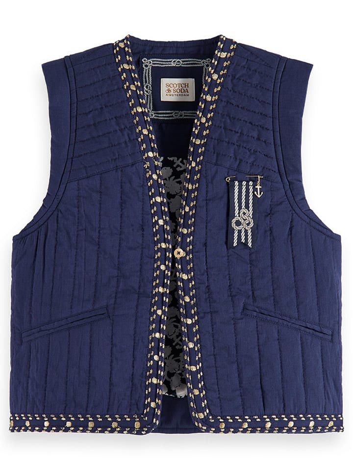 Scotch & Soda Kamizelka w kolorze granatowym rozmiar: 116