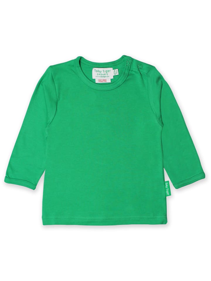 Toby Tiger Koszulka w kolorze zielonym rozmiar: 122