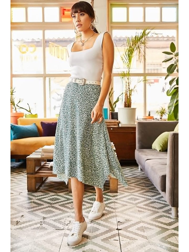 Olalook Spódnica w kolorze miętowym rozmiar: M