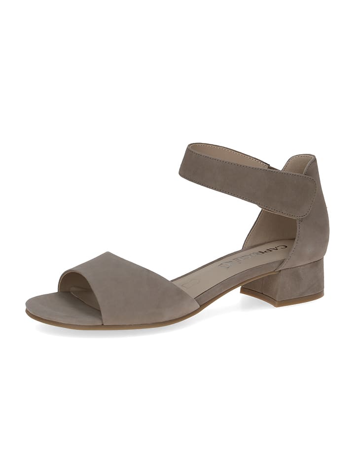 Caprice Skórzane sandały w kolorze brązowym rozmiar: 39