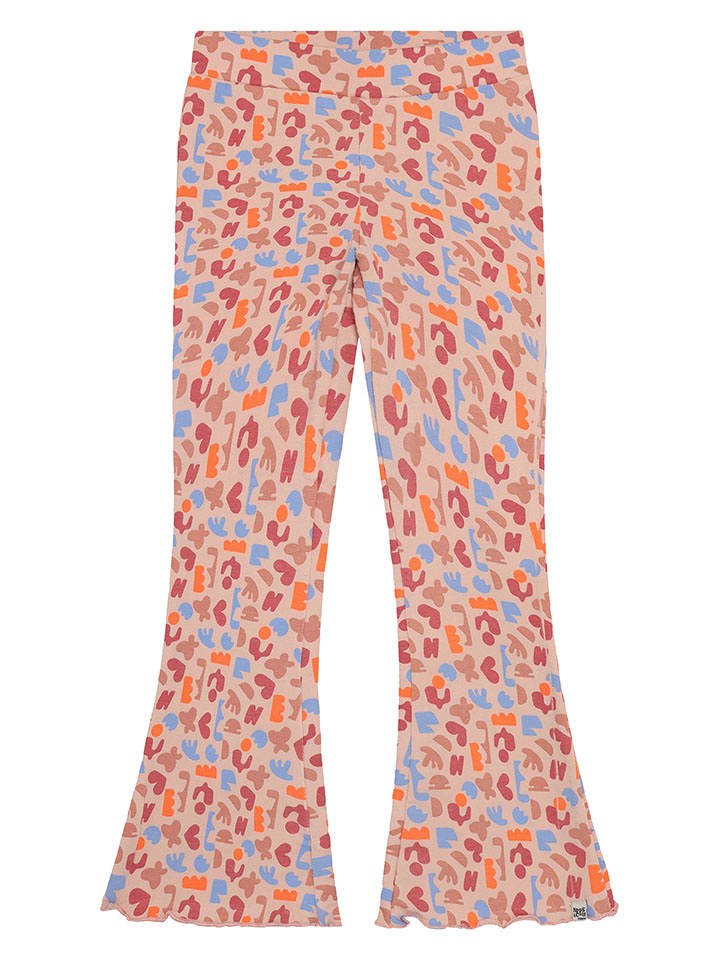 Noppies Legginsy "Pagey" w kolorze jasnoróżowym ze wzorem rozmiar: 128