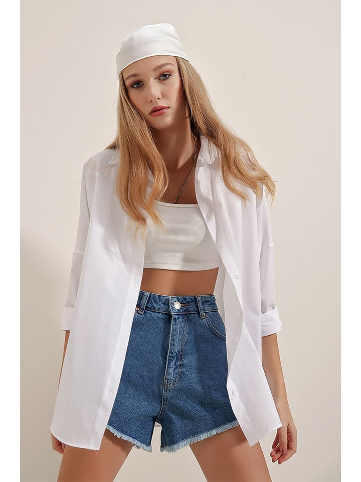 trendyol Koszula w kolorze białym rozmiar: 42