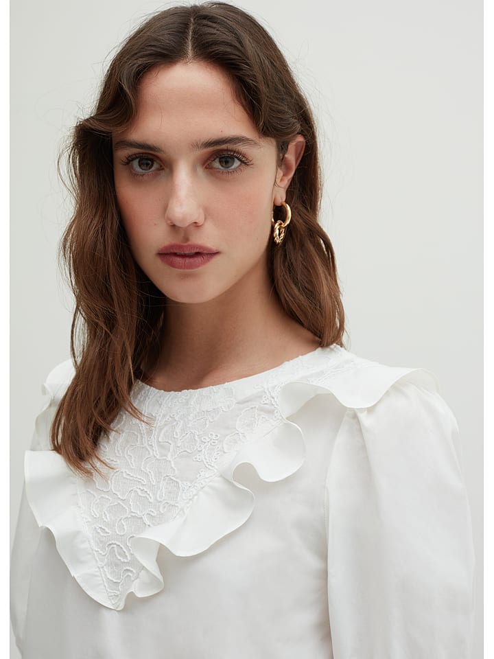 STEFANEL Bluzka w kolorze kremowym rozmiar: 42