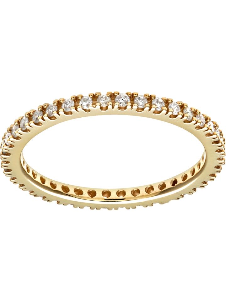 Revoni Złoty pierścionek z diamentami rozmiar: 53