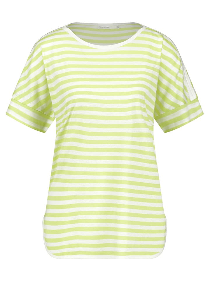 Gerry Weber Koszulka w kolorze żółto-białym rozmiar: 42