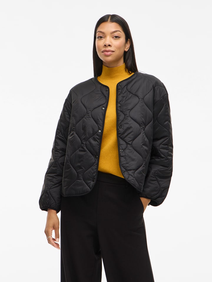 Vila Kurtka pikowana "Vidune" w kolorze czarnym rozmiar: 38