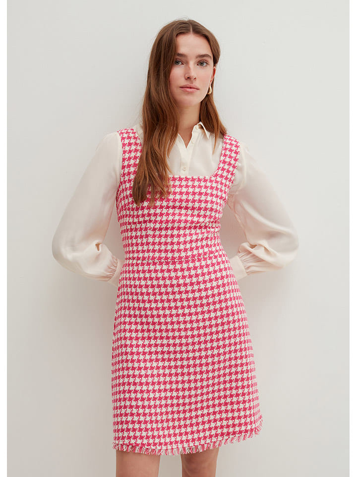 STEFANEL Sukienka w kolorze różowo-białym rozmiar: 42