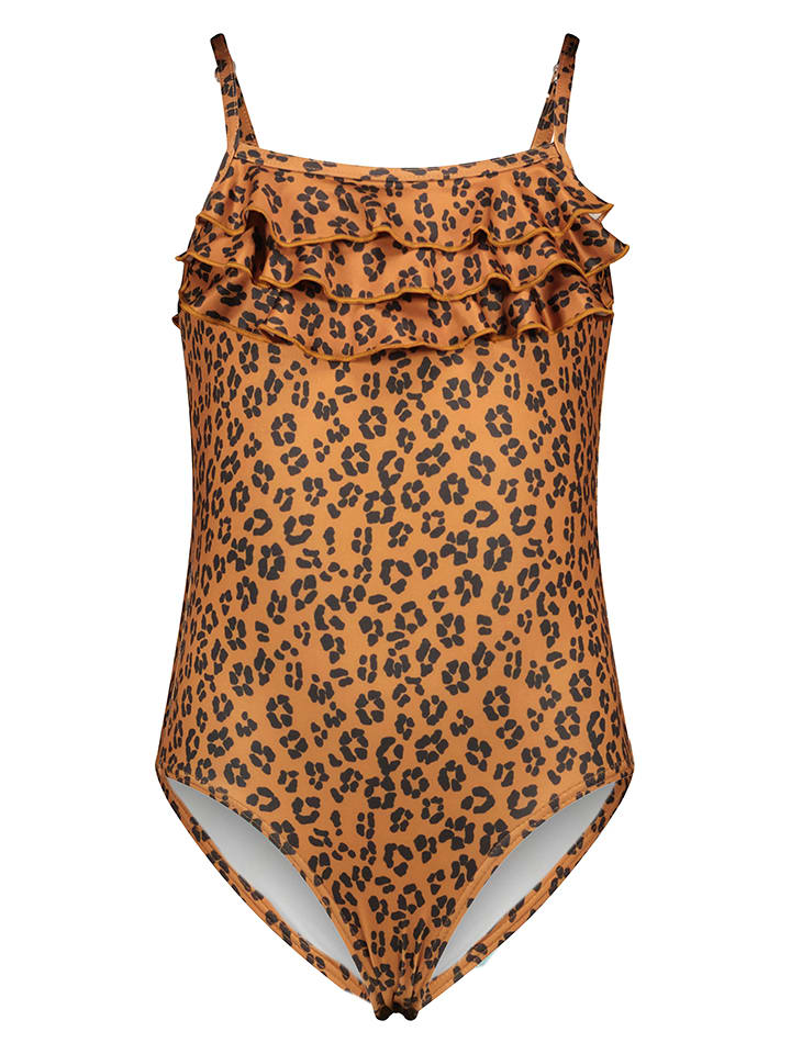 Moodstreet Strój kąpielowy w kolorze jasnobrązowym rozmiar: 122/128