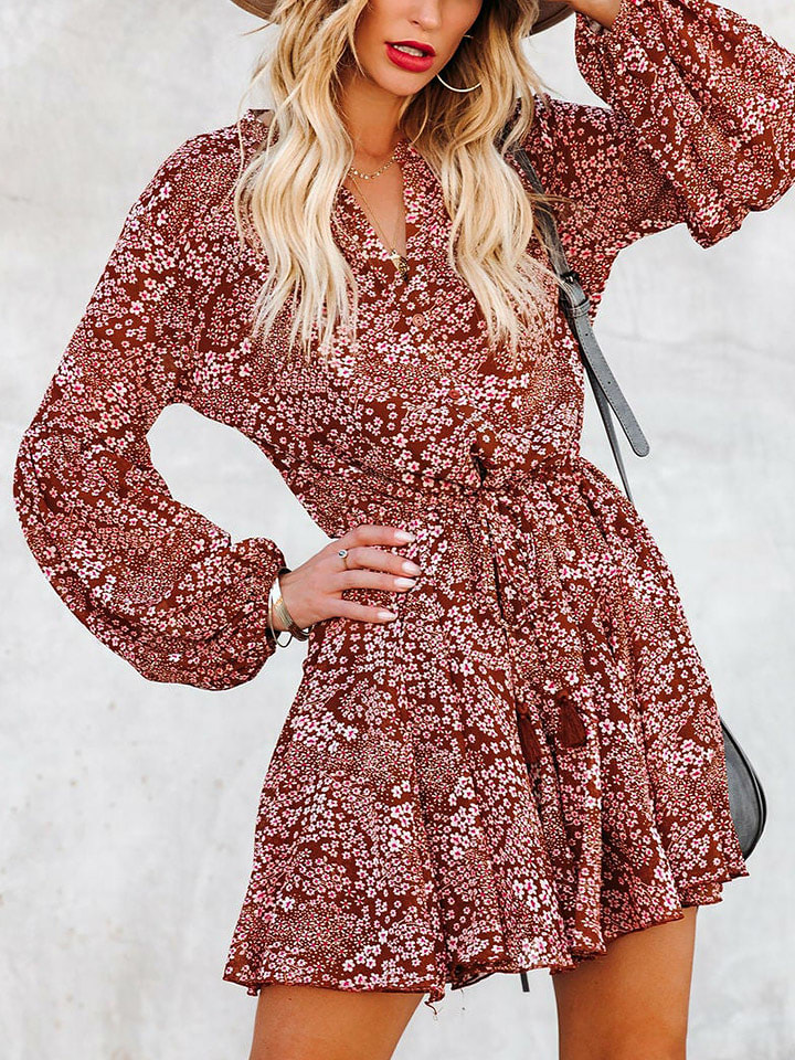 Milan Kiss Sukienka w kolorze bordowo-białym rozmiar: L