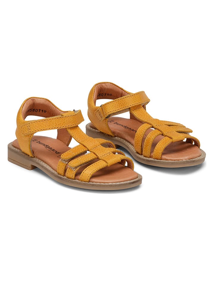 Bundgaard Skórzane sandały "Ajol III" w kolorze żółtym rozmiar: 29