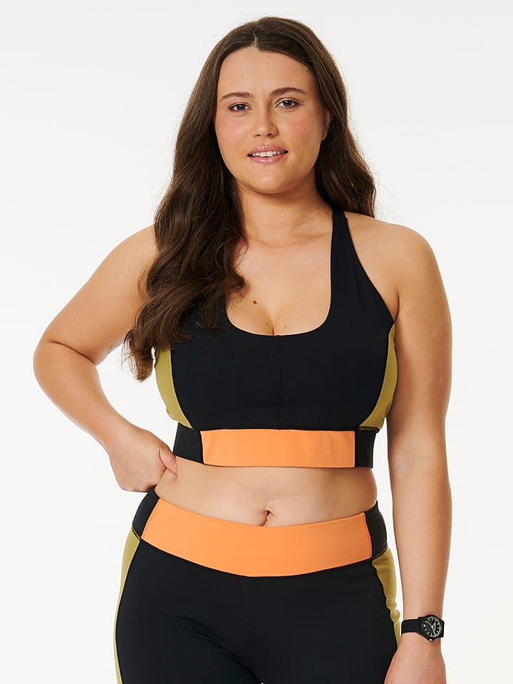 Rip Curl Top sportowy "RSS Valley" ze wzorem rozmiar: S