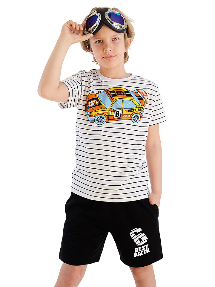 Denokids 2-częściowy zestaw "Racer 06" w kolorze biało-czarnym rozmiar: 134