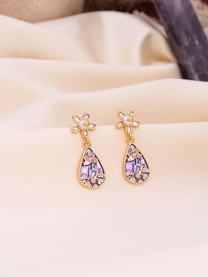 Pierres de Jade Pozłacane kolczyki-wkrętki z perłami rozmiar: onesize