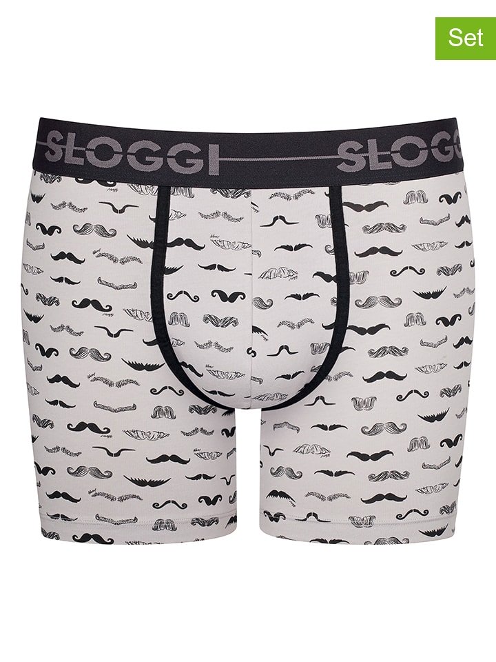 Sloggi Bokserki (2 pary) w kolorze czarnym i białym rozmiar: M