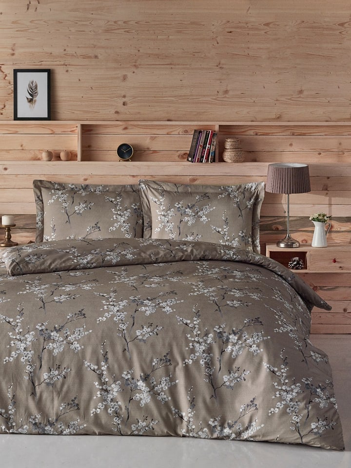 Elizabed Komplet pościeli renforcé w kolorze jasnobrązowym rozmiar: 200x200 cm