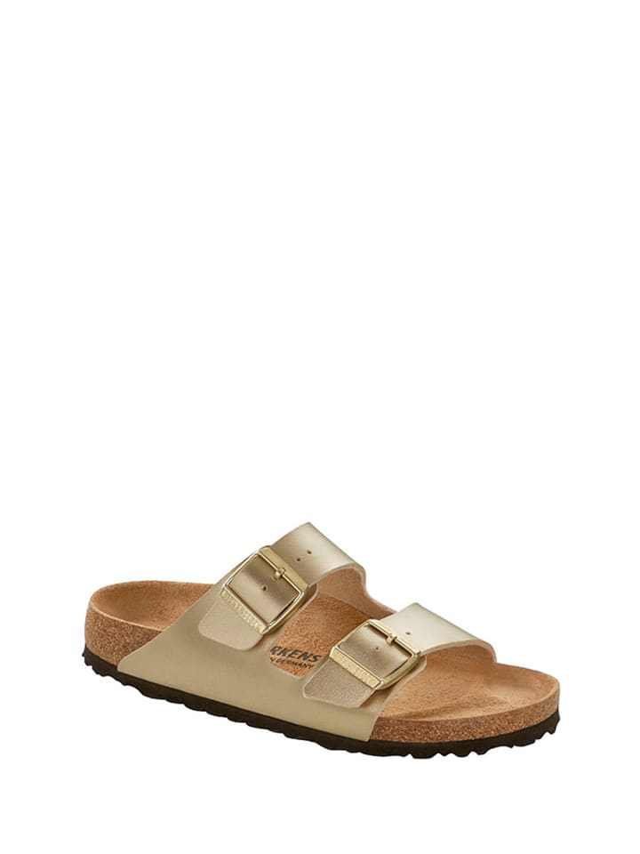 Birkenstock Klapki "Arizona" w kolorze złotym rozmiar: 38