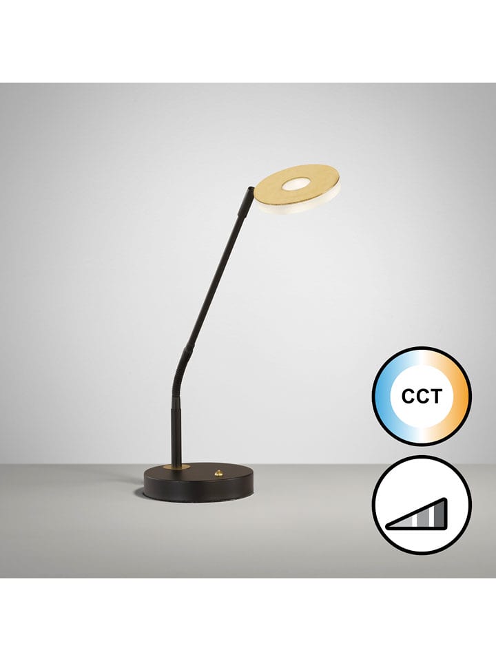 FISCHER & HONSEL Lampa stołowa LED "Dent" w kolorze czarnym - wys. 60 x Ø 16 cm rozmiar: onesize