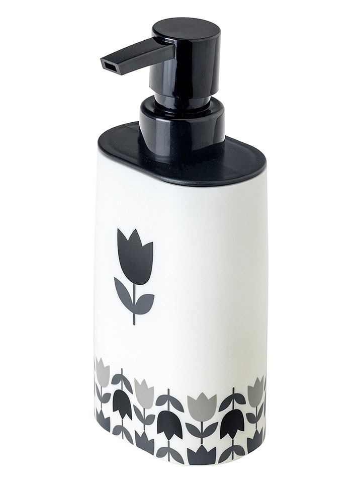 Vigar Dozownik mydła "Tulip" w kolorze czarno-białym - 340 ml rozmiar: onesize